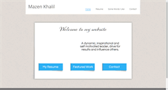 Desktop Screenshot of mazen.biz